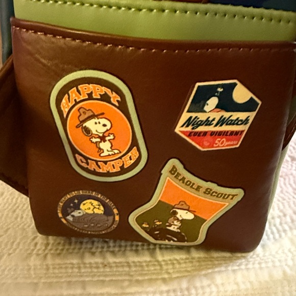 Loungefly Peanuts Backpack with Snoopy Camping Scene - Picture 6 of 7